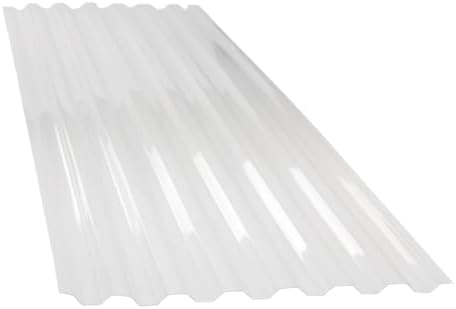 clear polycarbonate roofing panels 72" l x 21" shown in use