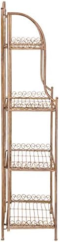 safavieh outdoor - amaris 4-tier bakers rack on a desk or shelf