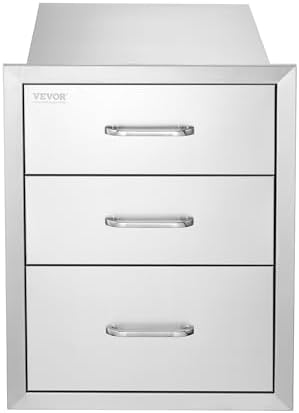 vevor outdoor kitchen drawers 18"w x 23"h x, view 9