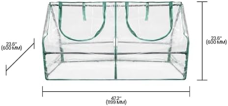 garden cold frame greenhouse cloche, side view