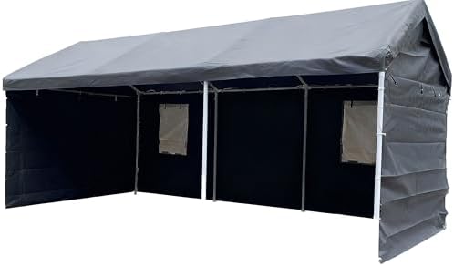 rutile 10x20 carport replacement sidewall, 180g pe waterproof, close-up detail