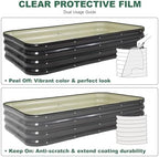 4 in 1 galvanized raised garden bed, 5x3x1ft, view 9