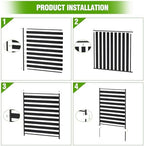 metal air conditioner fence 3 panels - 40.27", package contents