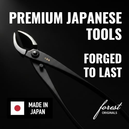 senkichi 8.3" japanese bonsai concave cutter – professional, front angle view