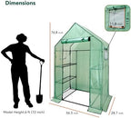 heyfurni walk in greenhouse with shelves,walk-in plant green, package contents