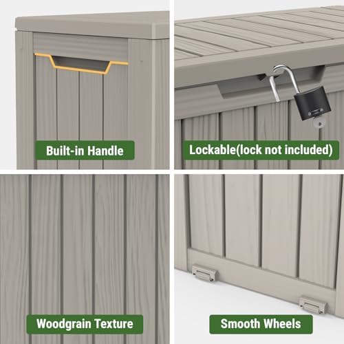 mars villa 75 gallon deck box, outdoor storage, package contents