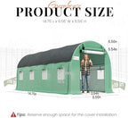 king bird premium 15x7x7 ft greenhouse for outdoors shown in use