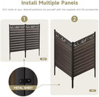 wooden privacy fence screen,outdoor trash can and air, package contents