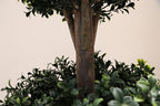 3ft-35'' artificial boxwood double ball topiary trees,2pack faux, side view
