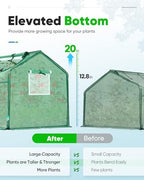 quictent mini greenhouse for indoor outdoor, portable quick-setup, close-up detail