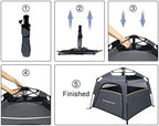 pop up dog tents, plusvivo foldable cool mesh, close-up detail