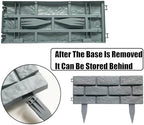 brick effect garden fence,flower bed border detachable splicing, close-up detail