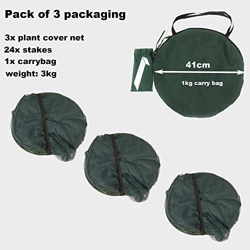 pop up gardening net cover,36x36x39 inch pack of, front angle view