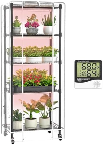 indoor greenhouse with grow lights with 72w, main product view