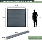 mondaria privacy fence panels for outside,6ft(w) x 6ft(h) shown in use