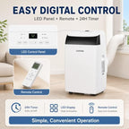 garvee 14000 btu portable ac with black top, package contents