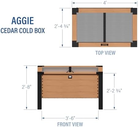 backyard discovery aggie 4' x 2' cedar wood, close-up detail