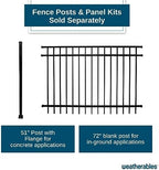 weatherables livingston aluminum fence kit – diy kit, package contents