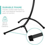 best choice products hanging led-lit curved chaise lounge on a desk or shelf