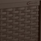 suncast 4 pack 22-gallon small deck box, side view