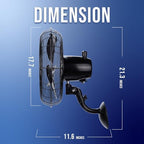 tornado 16 inch pro series waterproof outdoor oscillating shown in use