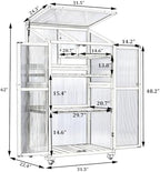 polibi wooden greenhouse, cold frame portable greenhouse with, package contents