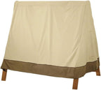 Outdoor Swing Covers for A Frame Patio Swing, A-Frame Swing Cover Waterproof, Porch Patio Swing Canopy Cover, Windproof for UV Resistant Weather Protector (Beige216*140 * 170cm)