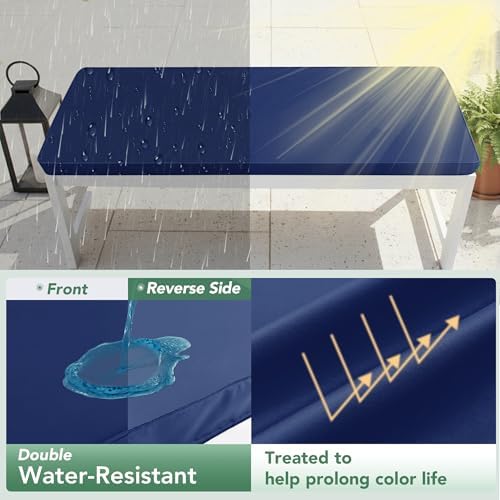 summsun outdoor bench cushion pad, 48 x 18, close-up detail