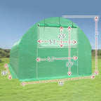 replacement greenhouse cover for walk in greenhouse frame, close-up detail