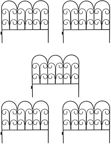 birdrock home 5pk ornate landscape edging fence for, view 9
