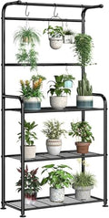 ekisemio plant stands outdoor with hooks, metal tall, main product view