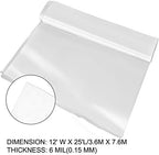 vevor greenhouse plastic sheeting 12 x 25 ft, front angle view