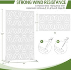 cofar metal privacy screen outdoor 72" h×44" w shown in use