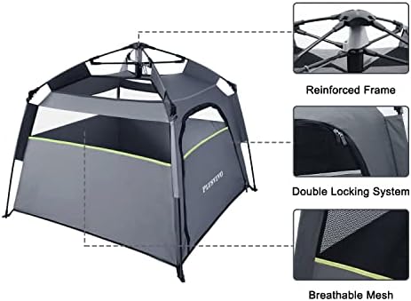 pop up dog tents, plusvivo foldable cool mesh, package contents