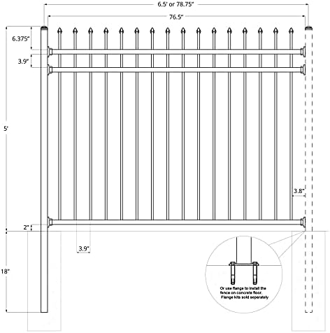 xcel black steel anti-rust fence panel - sharp, view 9
