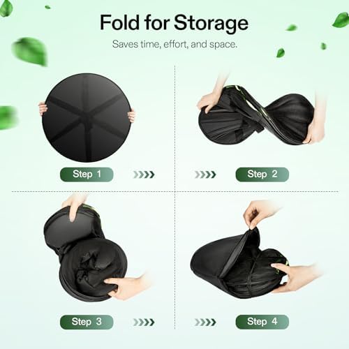 vivosun 8-layer mesh drying rack hanging design with showing dimensions