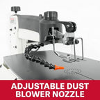 jet 18-inch variable-speed scroll saw, 120v 1ph (jwss-18b) showing dimensions