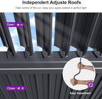 purple leaf 92ks louvered pergola 11.5' x 17.5' on a desk or shelf
