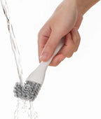 1pc Double-Ended Slot Cleaning Brush, Groove and Crevice Cleaner for Kitchen, BBQ Grates, Bathroom and Home, White