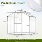 happygrill greenhouse, 6 x 6 x 6.5 ft, view 9