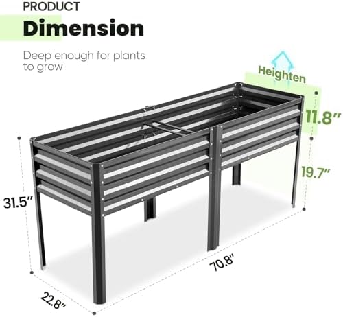 king bird large raised garden bed with legs on a desk or shelf