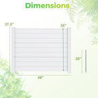 giantex no-dig air conditioner fence, 3 panels, 48''w on a desk or shelf