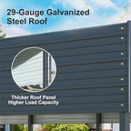 12×20 ft carport, 2"x2" reinforced frame & 29-gauge, package contents