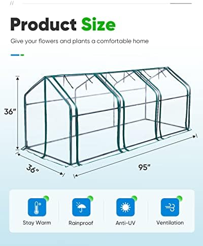 quictent mini greenhouse for indoor outdoor, portable quick-setup on a desk or shelf