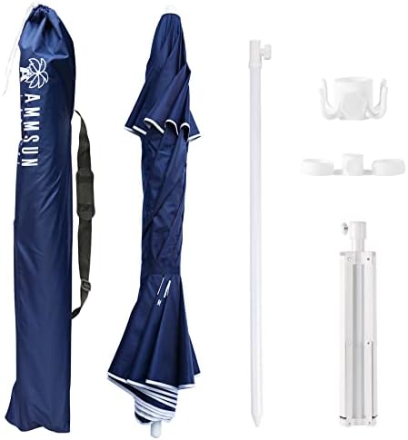 ammsun shade umbrella, premium portable umbrella with stand, package contents