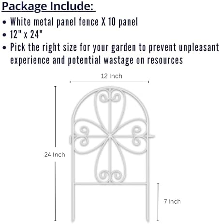 shoplala animal barrier (10 panels) 12x24in white metal shown in use