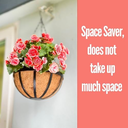 lalagreen round hanging baskets (14 in, 4 pack), package contents