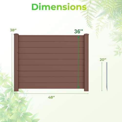 giantex 36''h x 48''w air conditioner fence privacy on a desk or shelf