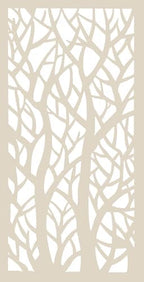 vima (twin trees) decorative wall art panel on a desk or shelf