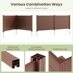 s afstar 2 panels outdoor privacy fence, 48” showing dimensions